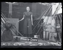 Antoinette gowns Coronation display in shop window