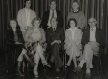 Seven people with Waimate Mayor Andrew McLay