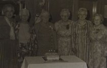 Six women at a celebration