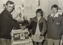 Diane Wallace and Mark Attewell recieving award