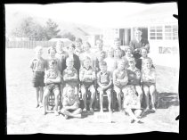 Waihaorunga School class photo, 1955