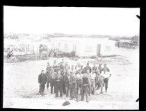 Workmen at Waitaki Bridge
