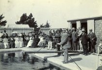 Opening Waimate swimming pool, 1908