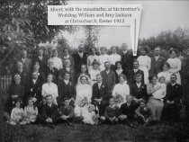 William and Amy Jackson's wedding group