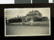 Wool bales loaded on to train at Makikihi Railway Station