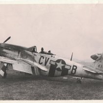 S/L Anderson in Mustang, WW2