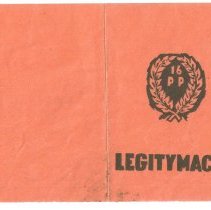 Marian Krawczyk's I.D card for the 16th "Lwow" Rifle Battalion