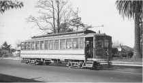 San Jose Railroads Streetcar #75 eastbound on The Alameda