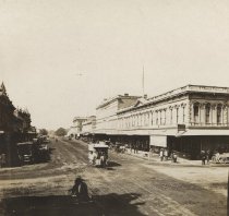Santa Clara Street between First and Market c. 1871