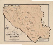 Map of Santa Clara County Ranchos