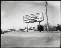 Moonlite Drive In Theater sign, SJ