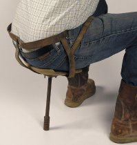 One-legged milking stool
