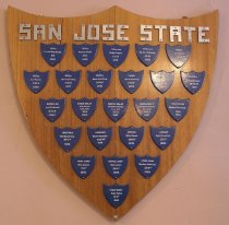 San Jose State track and field athletes plaque