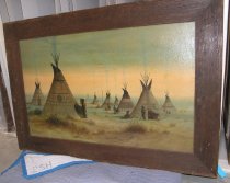 Native American encampment by A.D.M. Cooper
