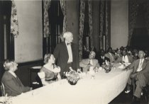 Lee de Forest speaking at Alumni Dinner, Talladega College, June 1951