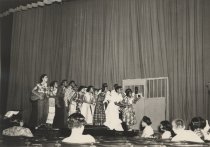 Students perform "Down in the Valley," Talladega College, June 1951