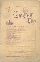 The Golden Era cover, November 1885