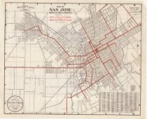 Map of San Jose, Santa Clara & Vicinity, 1924