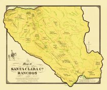 Map of Santa Clara Co. Ranchos