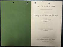 Knapp Reversible Plows catalog 1912-1913