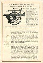 Knapp (Light Draft--Heavy Duty) Subsoil Plows and Ditchers