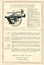 Knapp (Light Draft--Heavy Duty) Subsoil Plows and Ditchers