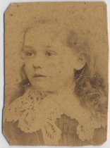 Portrait of unidentified child with lace collar
