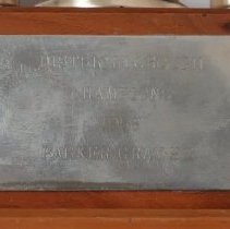 B2000.04.05 Trophy plaque detail