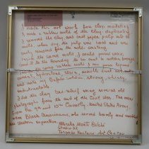 B1996.1.1 Papier Mache Bas Relief - reverse