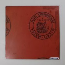 B1995.04.19a Lithograph Plate - Reverse