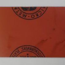 B1995.04.23a Lithograph Plate - Reverse