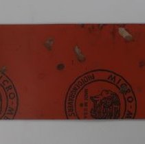 B1995.04.31c Lithographic plate - reverse