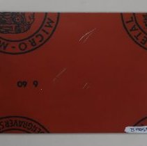 B1995.04.33a Lithographic plate - reverse