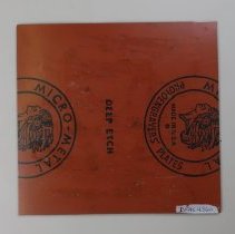 B1995.04.36a Lithographic plate - reverse