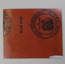 B1995.04.36c Lithographic plate - reverse