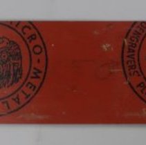 B1995.04.36d Lithographic plate - reverse