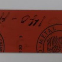 B1995.04.42a Lithographic Plate - Reverse