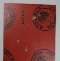 B1995.04.53a Lithographic Plate - Reverse