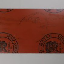 B1995.04.54a Lithographic Plate - Reverse