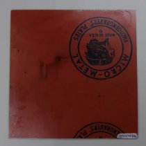 B1995.04.57a Lithographic Plate - Reverse