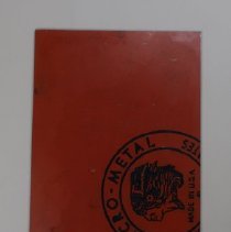 B1995.04.57b Lithographic Plate - Reverse