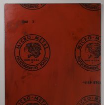 B2020.22.02a Lithograph Plate - Reverse