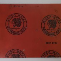 B2020.22.03a Lithograph Plate - Reverse