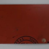 B2020.22.10b Lithographic Plate - Reverse