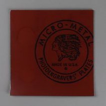 B2020.22.10c Lithographic Plate - Reverse