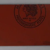 B2021.23.14 Lithographic plate - Reverse