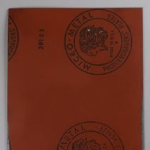 B1995.04.63a Lithographic Plate - Reverse