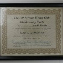 B2020.27.02 Membership Certificate - Obverse