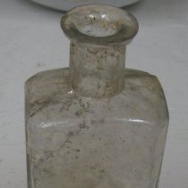 Field Archeology, rectanuglar glass bottle