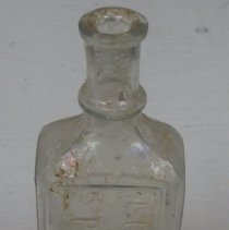 Field Archeology, rectangular glass bottle